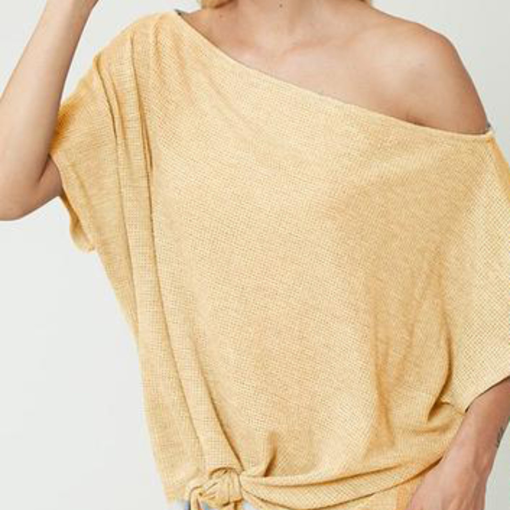 Yellow Off-Shoulder Top